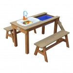 Masuta picnic cu bancute copii Dennis- Spatiu de joaca Linda pentru Gradina - Masa multifunctionala gradina din lemn cu bucatarie de joaca cu apa si nisip Axi Masuta picnic cu bancute copii Dennis- Spatiu de joaca Linda pentru Gradina - Masa multifunctionala gradina din lemn cu bucatarie de joaca cu apa si nisip Axi